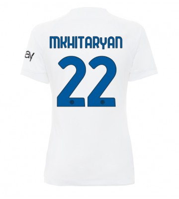 Inter Milan Henrikh Mkhitaryan #22 Bortatröja Kvinnor 2023-24 Kortärmad